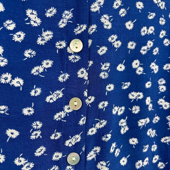 Rails Chloe Romper Floating Daisy Cobalt Flutter Sleeve Short Suit - Picture 5 of 13